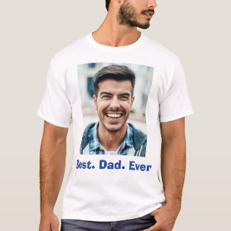 Camiseta Simple 'Mejor Papá del Mundo' Foto Familiar