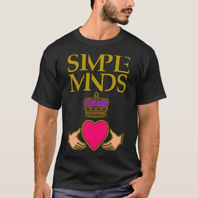 Camiseta Simple Minds Royal Heart Classic T-Shirt (Anverso)