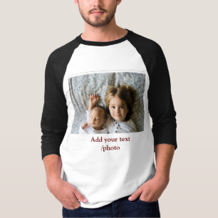 Camiseta simple mínima AGREGAR TUS NAVIDADES DE TEXTO DE FO