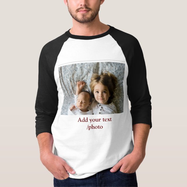 Camiseta simple mínima AGREGAR TUS NAVIDADES DE TEXTO DE FO (Anverso)