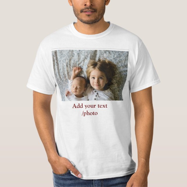 Camiseta simple mínima AGREGAR TUS NAVIDADES DE TEXTO DE FO (Anverso)
