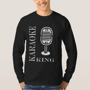 Camiseta Simple minimalista música de chico noche Rey karao