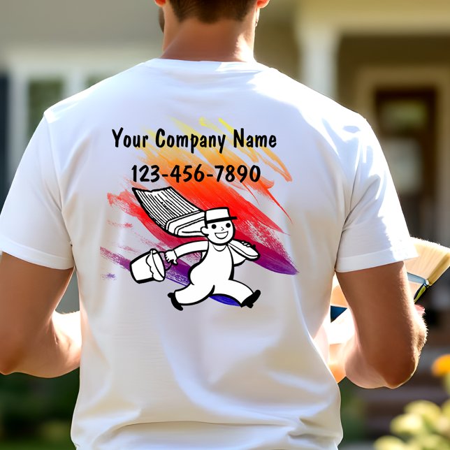 Camiseta Simple Modern Painter Business Work T-Shirts (Subido por el creador)