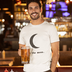 Camiseta Simple moderno a la cita de la luna
