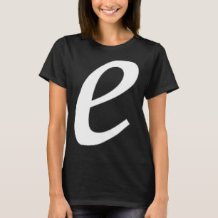 Camiseta Simple negrita Gran Funda de guiones cursivos blan