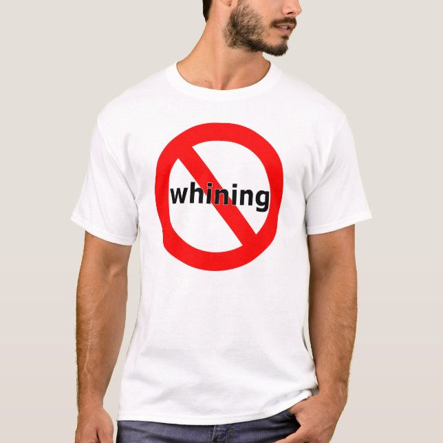 Camiseta Simple ningún gimoteo (Anverso)