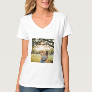 Camiseta simple personalizado rosa púrpura brillo añade tu