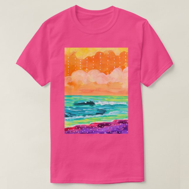 Camiseta Simple Seascape IX Long (Diseño del anverso)