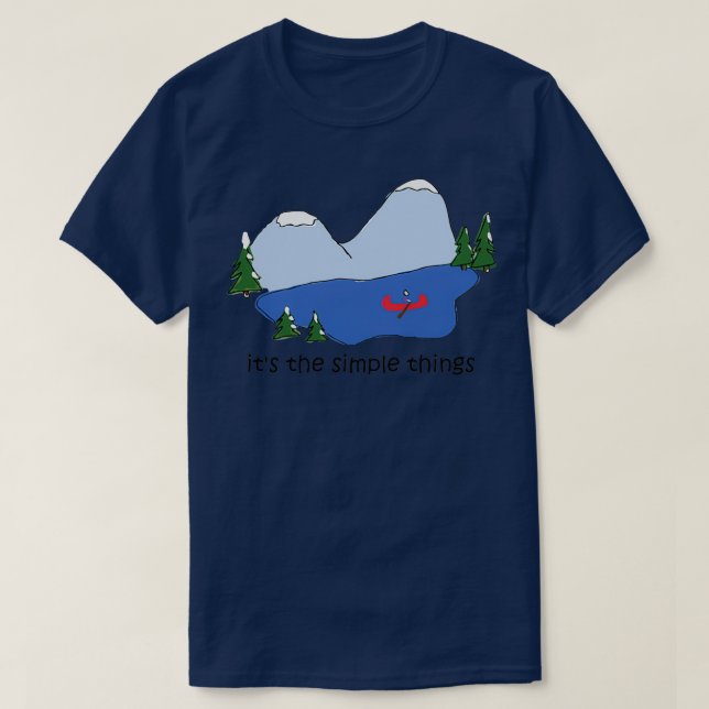 Camiseta Simple Things Canoe (Diseño del anverso)