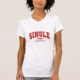 Camiseta simple y fabulosa - Diseño negrita rojo