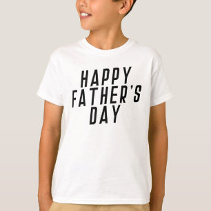 Camiseta Simple y feliz tipografía del día del padre  Camis