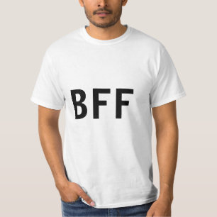 Camiseta Simple y mínimo BFF mejores amigos nombre persona