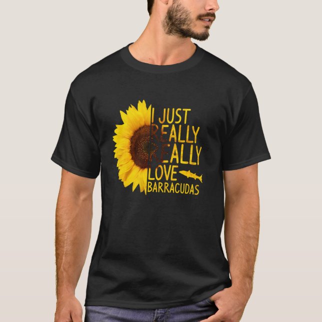 Camiseta Simplemente Amo A Las Mujeres Barracudas Hombres P (Anverso)