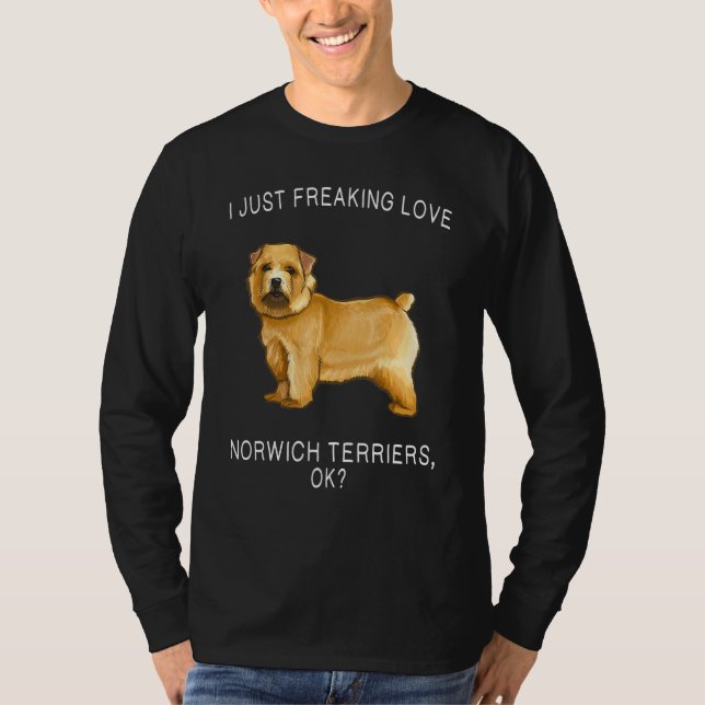 Camiseta Simplemente amo a Norwich Terrier Ok Perro (Anverso)