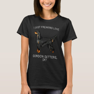 Camiseta Simplemente amo con locura al perro Setter Gordon