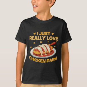 Camiseta Simplemente amo el pollo Parm Amante del pollo Par