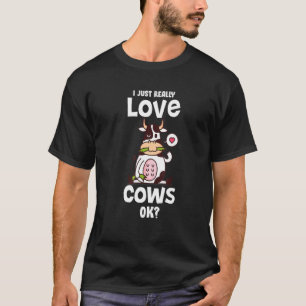 Camiseta Simplemente Amo La Ropa De Vaca Arte Ganadero