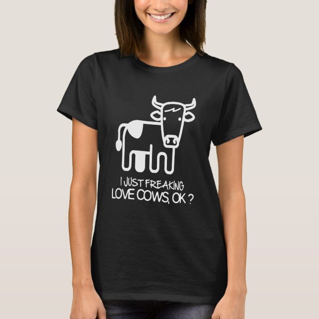 Camiseta Simplemente amo locamente las vacas (Anverso)