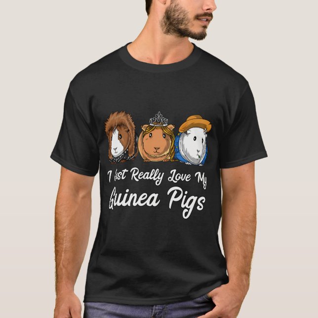 Camiseta Simplemente amo mucho a mis cobayas (Anverso)