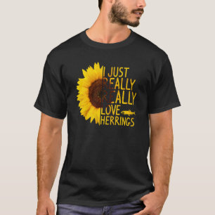 Camiseta Simplemente amo mucho los arenques  Mujeres Hombre