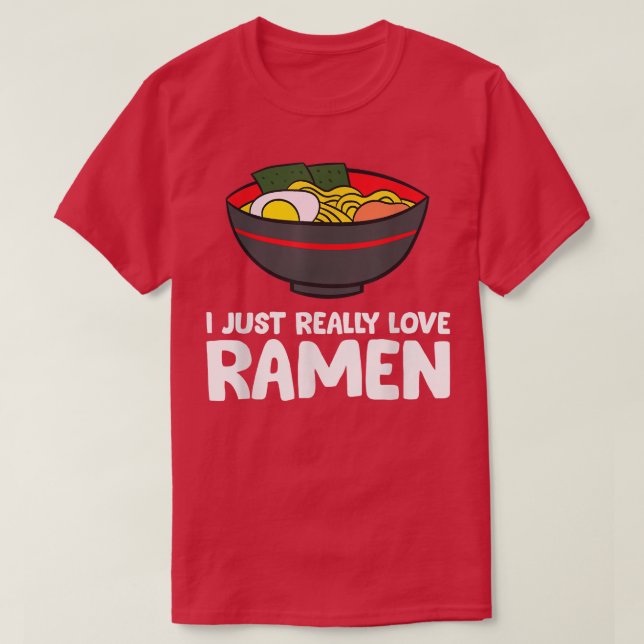 Camiseta Simplemente amo Ramen449 (Diseño del anverso)
