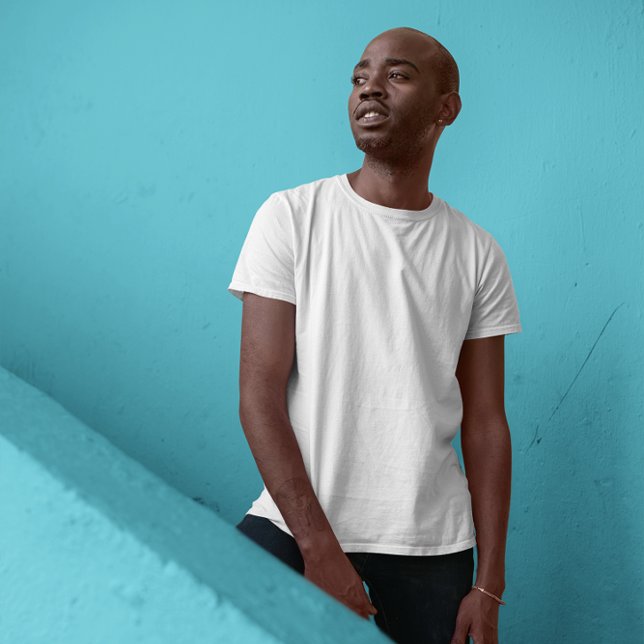 Camiseta Simplemente blanco (Add Your Own Text to Create A Name or Monogram Tee
)