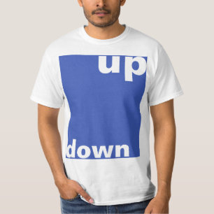 Camiseta Simplemente diseñar "rectángulo azul hacia arriba"