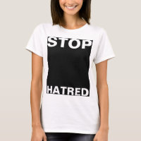 Simplemente diseñar "rectángulo negro STOP HATRED"