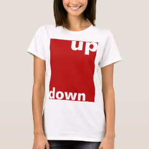 Camiseta Simplemente diseñar "rectángulo rojo hacia abajo"