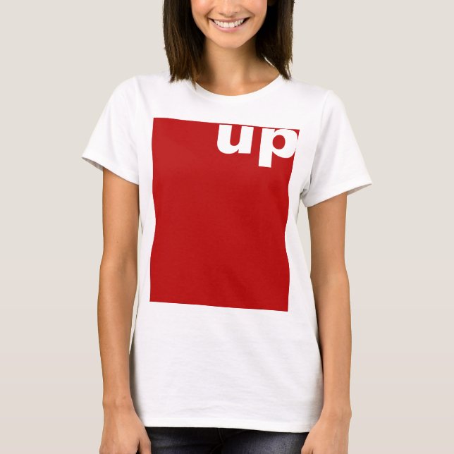 Camiseta Simplemente diseñar "rectángulo rojo" + tus ideas (Anverso)