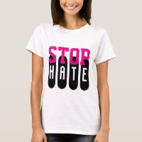 Simplemente diseño de texto "STOP HATE"