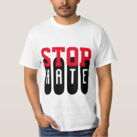 Simplemente diseño de texto "STOP HATE"