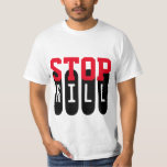 Camiseta Simplemente diseño de texto "STOP KILL"<br><div class="desc">Diseño simplemente mental de imágenes e ideas de EDDA Fröhlich / EDDArt | Para más ideas y diseños,  siéntase libre de escribirme un e-mail: contact@eddart.de o eche un vistazo aquí: www.zazzle.com/simply_ideas* | Ejemplo de mensaje: STOP KILL</div>