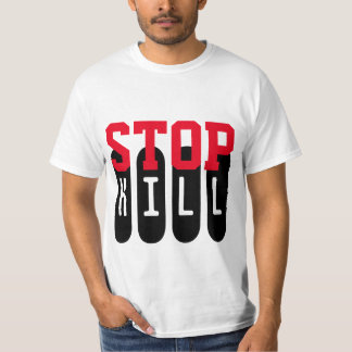 Camiseta Simplemente diseño de texto "STOP KILL"