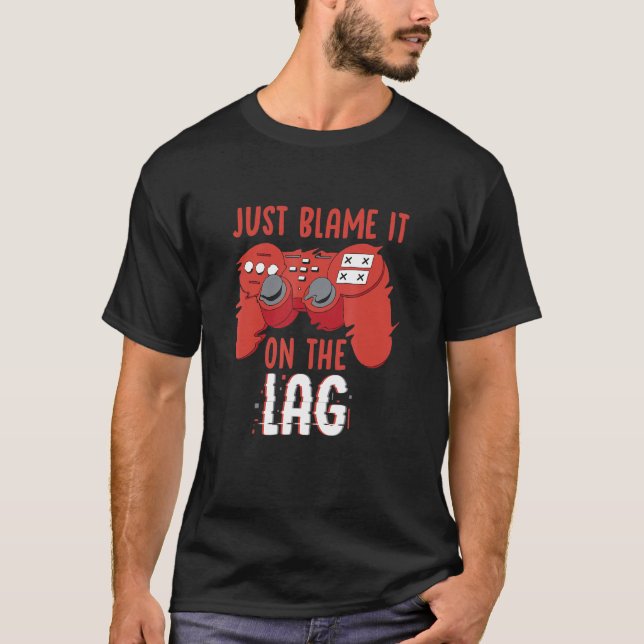 Camiseta Simplemente échale la culpa al controlador de reta (Anverso)