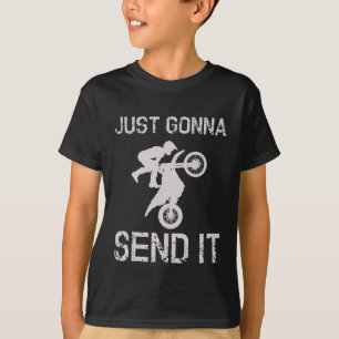 Camiseta Simplemente Enviaré Mi Moto de Cross