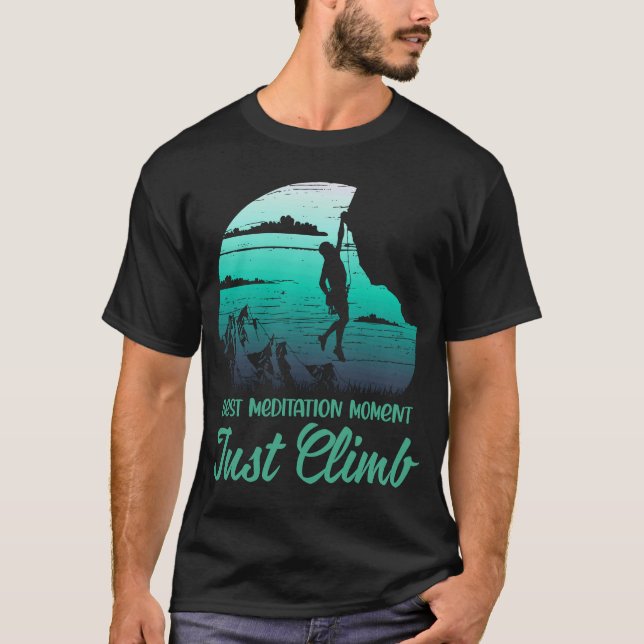 Camiseta Simplemente escalar las montañas de las paredes en (Anverso)