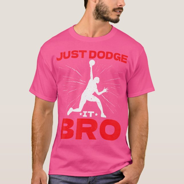 Camiseta Simplemente Esquívalo Hermano Jugador de Dodgeball (Anverso)