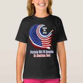 Camiseta Simplemente inspirada chica patriota de América