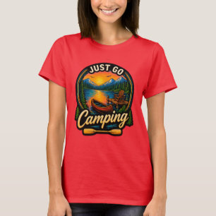Camiseta Simplemente Ir De Camping