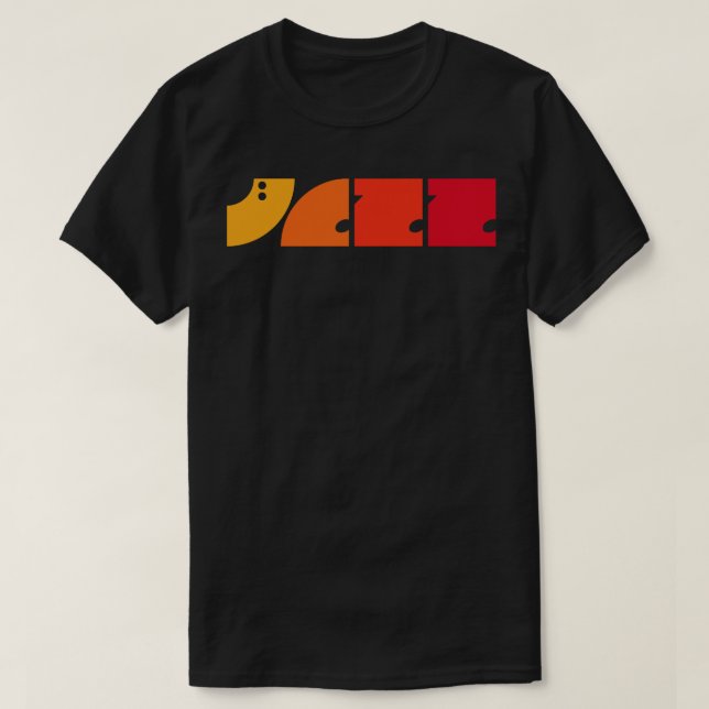 Camiseta Simplemente jazz (Diseño del anverso)