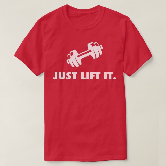 Camiseta Simplemente Levantar A Los Hombres Motivadores De  (Diseño del anverso)