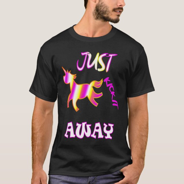 Camiseta simplemente lo patea caballos chicas Diseño podría (Anverso)