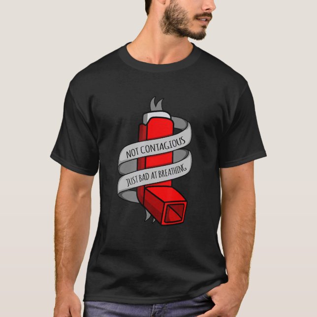 Camiseta Simplemente Malo Al Respirar Mes de Concientizació (Anverso)