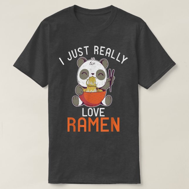 Camiseta Simplemente Me Encanta La Comida Japonesa Ramen Am (Diseño del anverso)