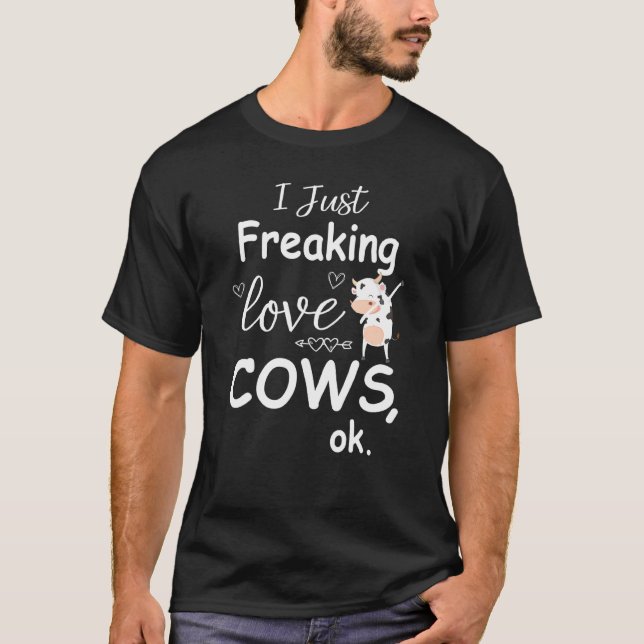 Camiseta Simplemente Me Encanta Que Las Vacas Hagan Dabbing (Anverso)