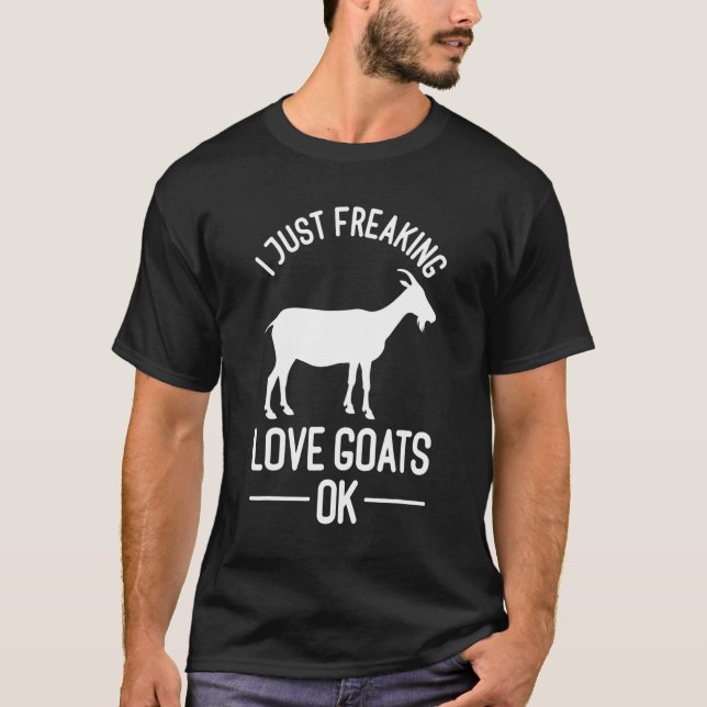 Camiseta Simplemente Me Encantan Las Cabras  Granjero De Ca (Anverso)