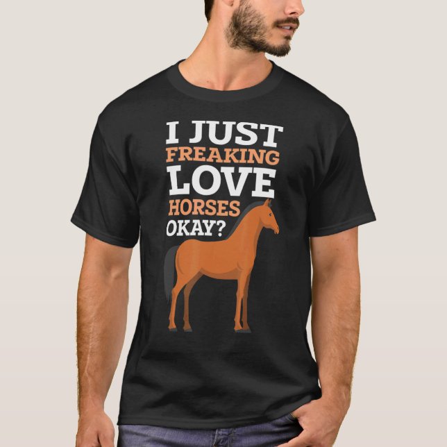 Camiseta Simplemente Me Encantan Los Caballos Vale Ropa Int (Anverso)