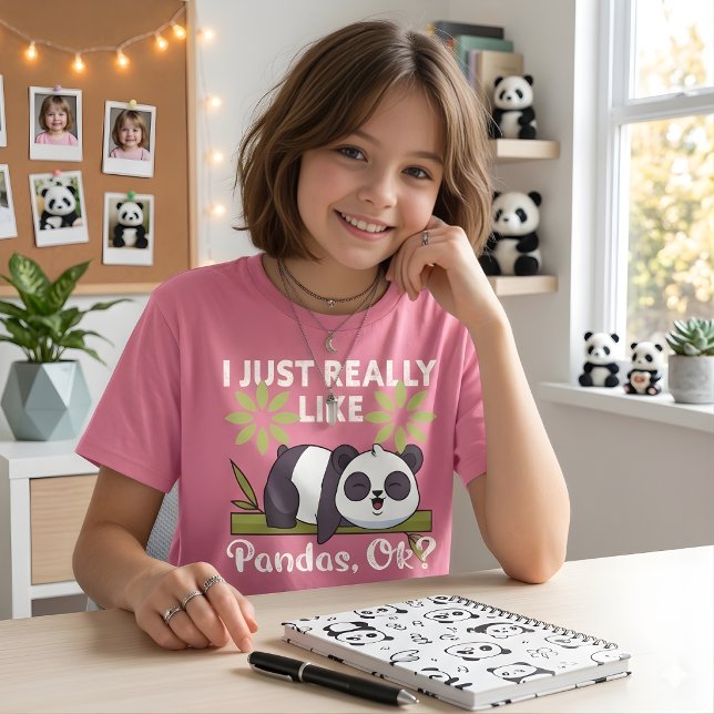 Camiseta Simplemente Me Gustan Mucho Los Pandas OK Animal D (Subido por el creador)