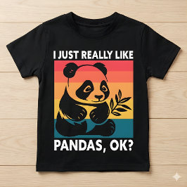 Camiseta Simplemente Me Gustan Mucho Los Pandas OK – Panda 